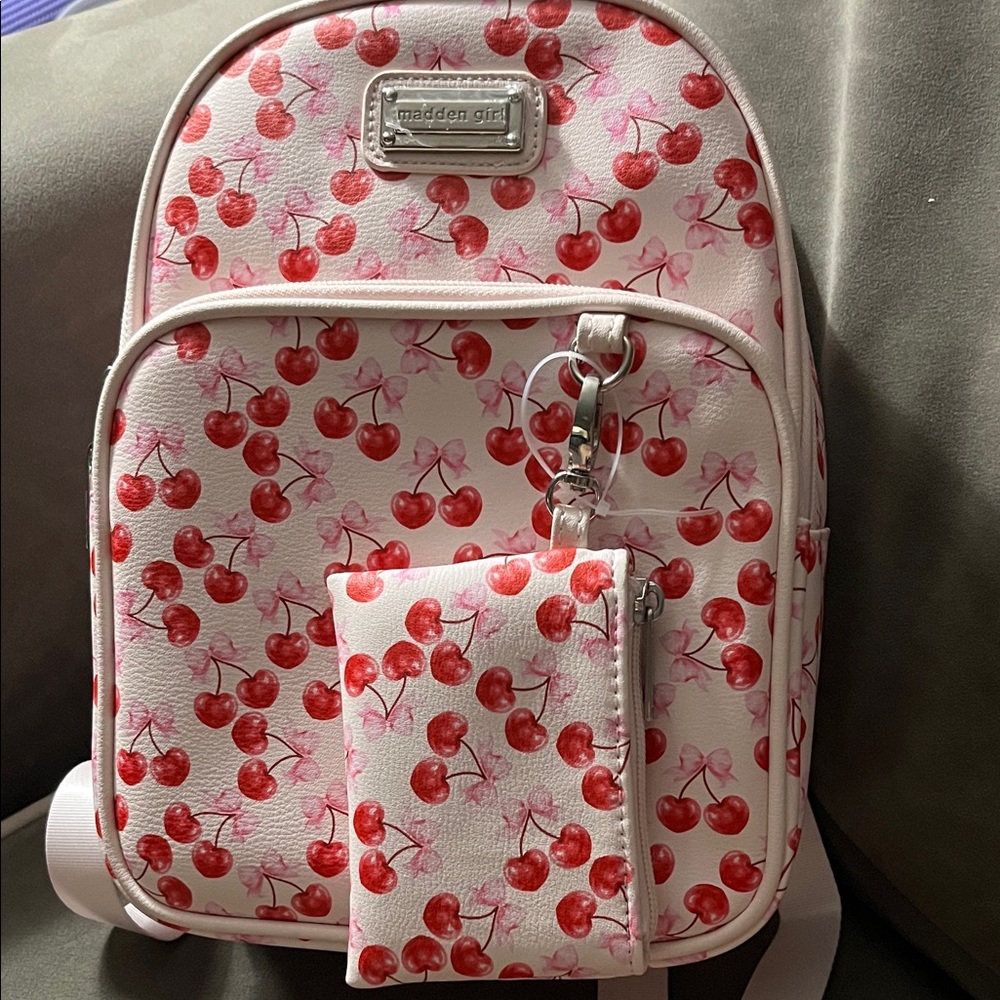 Madden Girl Cherry Pattern Kids Backpack